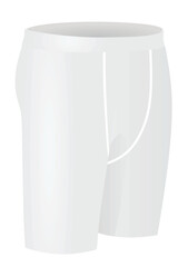 Long tight shorts. vector illustration