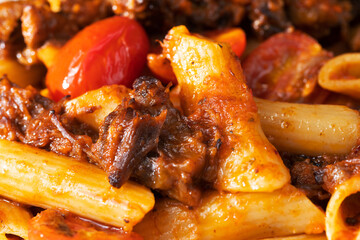 oxtail bolognese sauce food background