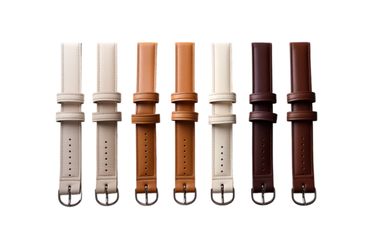 Cotton Belts isolated on transparent background.