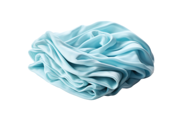 Cotton Cleaning Cloth isolated on transparent background.