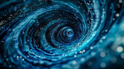 Blue whirlpool.