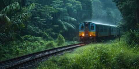Wet Jungle Train Adventure