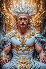 The great and beautiful god Zeus, the god of the sky, thunder, lightning, who rules the whole world