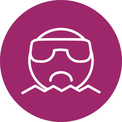 emoji swimming Flat Icon Design