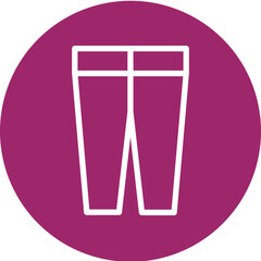 Trousers Flat Icon Design