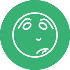Obraz premium emoji sad Flat Icon Design