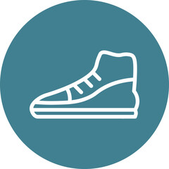 Joggers Flat Icon Design