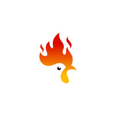 chicken rooster logo design template
