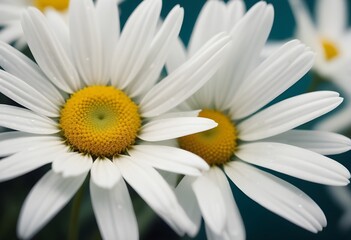 Obraz premium Daisies flower closeup Realistic Light understand sun light significantly summer season flower concept