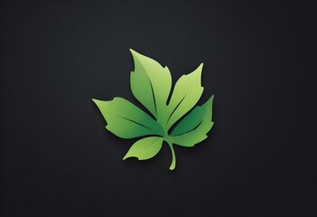 Craft a leaf logo incorporating negative space to  (6)