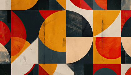 Abstract Digital Artwork with Geometric Patterns - Add a modern look with this abstract digital artwork featuring geometric patterns, perfect for creating a contemporary and stylish design