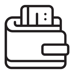 wallet line icon