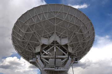 Radio telescope at the National Radio Astronomy Observatory Vary Large Array in New Mexico