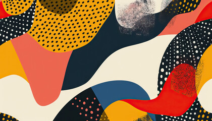 Abstract Digital Artwork with Geometric Patterns - Add a modern look with this abstract digital artwork featuring geometric patterns, perfect for creating a contemporary and stylish design