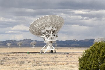 radio telescope on the ground