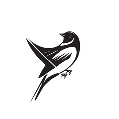 Obraz premium Sparrow in cartoon, doodle style. Image for t-shirt, web, mobile apps and ui. Isolated 2d vector illustration in logo, icon, sketch style, Eps 10. AI Generative