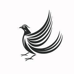 Obraz premium Pheasant in cartoon, doodle style. Image for t-shirt, web, mobile apps and ui. Isolated 2d vector illustration in logo, icon, sketch style, Eps 10. AI Generative