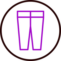 Trousers Flat Icon Design