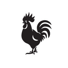 Rooster in cartoon, doodle style. Image for t-shirt, web, mobile apps and ui. Isolated 2d vector illustration in logo, icon, sketch style, Eps 10. AI Generative