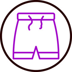 Shorts Flat Icon Design