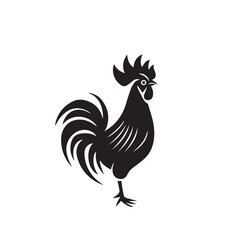 Rooster in cartoon, doodle style. Image for t-shirt, web, mobile apps and ui. Isolated 2d vector illustration in logo, icon, sketch style, Eps 10. AI Generative