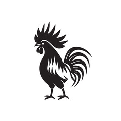 Rooster in cartoon, doodle style. Image for t-shirt, web, mobile apps and ui. Isolated 2d vector illustration in logo, icon, sketch style, Eps 10. AI Generative