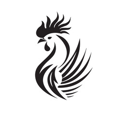 Rooster in cartoon, doodle style. Image for t-shirt, web, mobile apps and ui. Isolated 2d vector illustration in logo, icon, sketch style, Eps 10. AI Generative