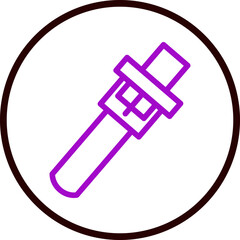 Belt Line White Circle Red Icon Design