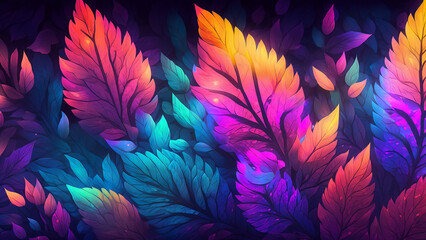 Abstract fantasy wallpaper with botanical flower special background design