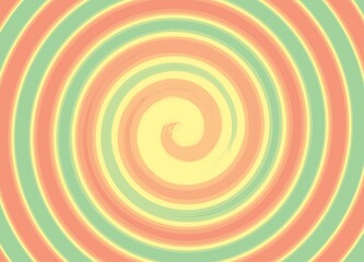 Pastel red to green color twirl twist paint. Abstract background pattern. Banner.