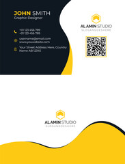 Vector Business cards and Modern Creative and Clean template. simple minimal Business Card design.