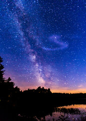 Fototapeta premium Milky way starry night