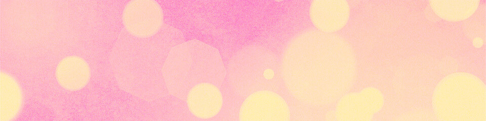 Pink bokeh panorama background for Banner, Poster, celebration, event and various design works