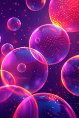 Ethereal Dance of Floating Soap Bubbles