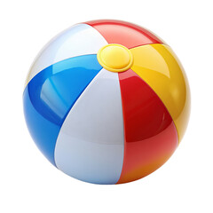 Beach ball Isolated on transparent background