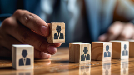 Recruitment and people management concept. Building a team of skilled professionals.