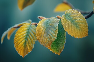 The colors of the autumn forest amaze with their diversity: from bright green to golden yellow birch leaves