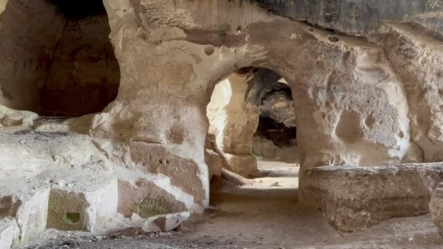Beit Guvrin National Park, Israel - 4 May 2024  &ndash; The Oil Press Cave 