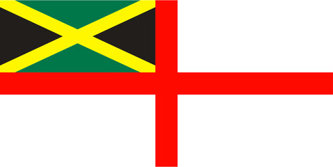 Fototapeta premium Naval ensign of Jamaica