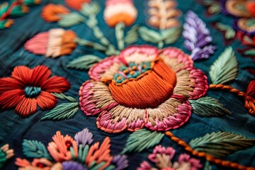 Naklejka premium Hungarian vintage embroidery