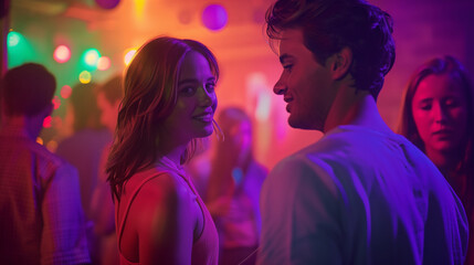 group of people in nightclub