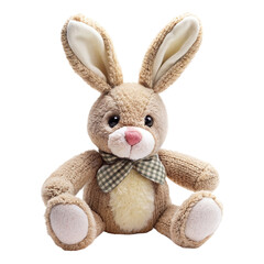 Obraz premium Rabbit toy Isolated on transparent background