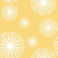 Fototapeta premium Simple floral seamless pattern with flowers for fabrics and cards and linens