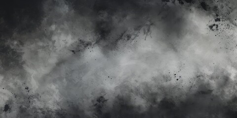 A large, dark grunge background with space for text. The wall is covered in white smoke and dust, creating an eerie atmosphere. This design would be perfect as the backdrop. High quality photo