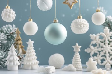 Christmas background. Festive New Year poster and banner, greeting card. Xmas decoration element. Festive Merry Christmas and Happy new year