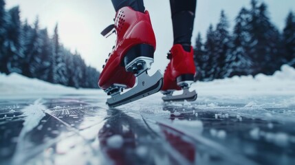  Speed skating shoes are winter sports.