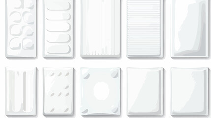 White Blank Foil Food Snack Pack For Biscuit Wafer