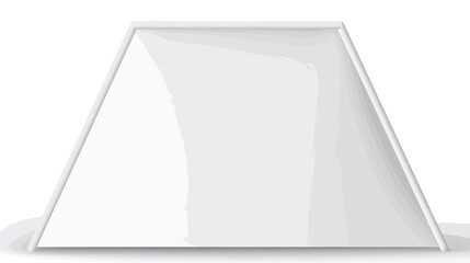 White empty tent card made of paper for the table.