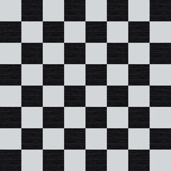 Wooden empty chessboard. Seamless vector background.