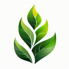 logo for a bright and green future, white background
